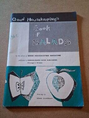 Book of Salads - Teal/Gray Vintage Cookbook